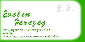 evelin herczeg business card